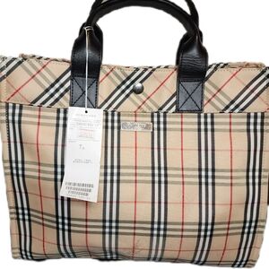 Burberry Checkered Tote Bag